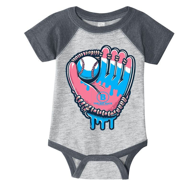 Baseball Glove Cotton Candy Drip Infant Baby Jersey Bodysuit