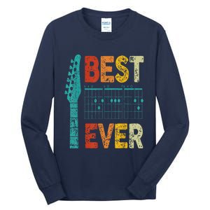 Best Guitar Dad Ever Chords Best Dad Guitar Tall Long Sleeve T-Shirt