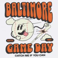 Baltimore Game Day Catch Me If You Can Flat Bill Trucker Hat
