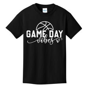 Basketball Game Day Vibes Basketball Mom Life Game Day Kids T-Shirt