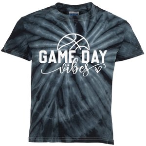 Basketball Game Day Vibes Basketball Mom Life Game Day Kids Tie-Dye T-Shirt