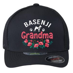 Basenji Grandma Dog Gifts Funny Cute Dog Lover Christmas Mom Flexfit Unipanel Trucker Cap