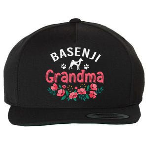 Basenji Grandma Dog Gifts Funny Cute Dog Lover Christmas Mom Wool Snapback Cap