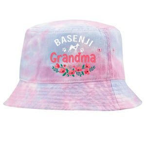 Basenji Grandma Dog Gifts Funny Cute Dog Lover Christmas Mom Tie-Dyed Bucket Hat