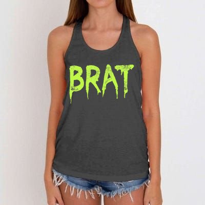 Brat Grunge Distressed Women's Knotted Racerback Tank