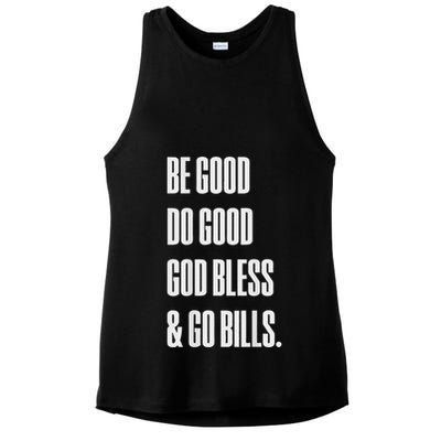 Be Good Do Good God Bless And Go B.I.L.L.S Ladies PosiCharge Tri-Blend Wicking Tank