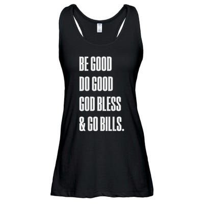 Be Good Do Good God Bless And Go B.I.L.L.S Ladies Essential Flowy Tank