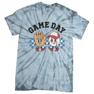 Baseball Game Day Tie-Dye T-Shirt