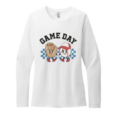 Baseball Game Day Womens CVC Long Sleeve Shirt