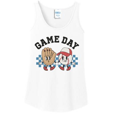 Baseball Game Day Ladies Essential Tank