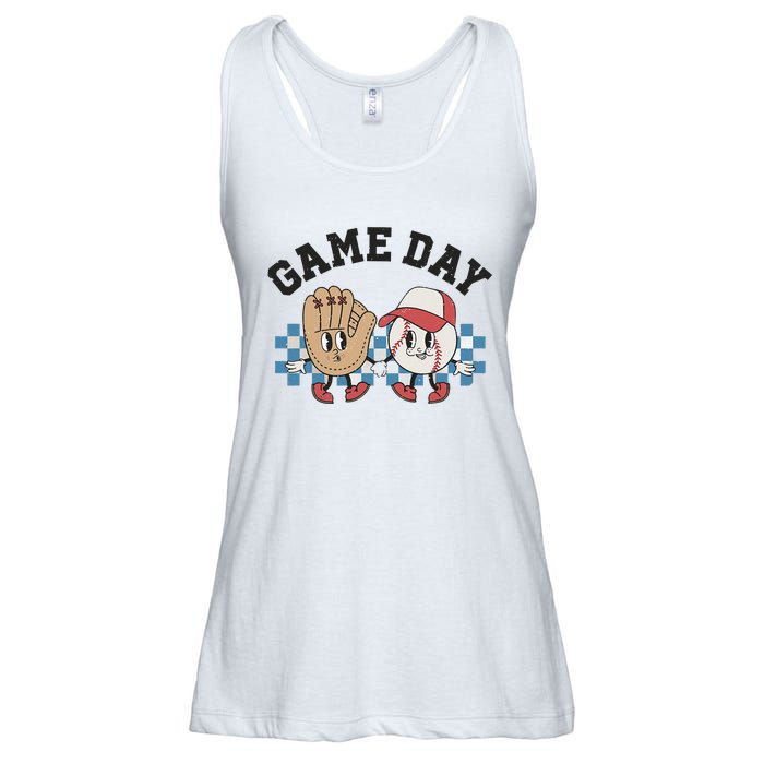 Baseball Game Day Ladies Essential Flowy Tank