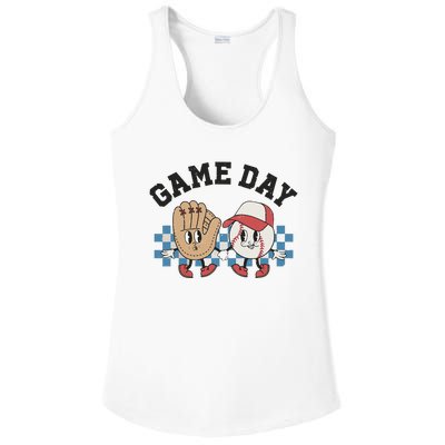 Baseball Game Day Ladies PosiCharge Competitor Racerback Tank