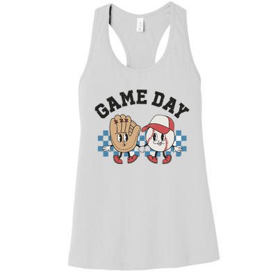 Baseball Game Day Women's Racerback Tank