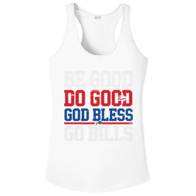 Be Good Do Good God Bless Go Bill Ladies PosiCharge Competitor Racerback Tank