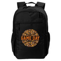 Basketball Game Day With Leopard Pattern Funny Game Daily Commute Backpack
