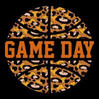 Basketball Game Day With Leopard Pattern Funny Game Wool Snapback Cap