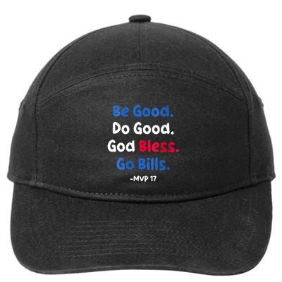 Be Good Do Good God Bless 7-Panel Snapback Hat