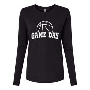 Basketball Game Day Basketball Mom Life Game Day Womens Cotton Relaxed Long Sleeve T-Shirt