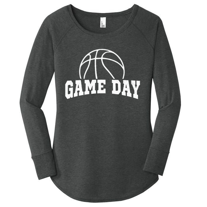 Basketball Game Day Basketball Mom Life Game Day Women's Perfect Tri Tunic Long Sleeve Shirt