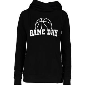 Basketball Game Day Basketball Mom Life Game Day Womens Funnel Neck Pullover Hood