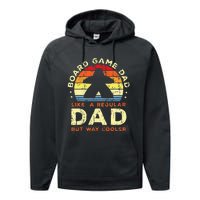 board game dad Board gamer father Board games Performance Fleece Hoodie