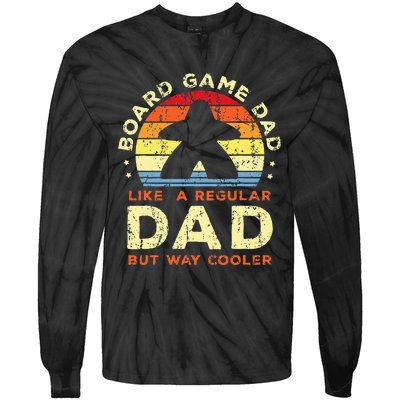 board game dad Board gamer father Board games Tie-Dye Long Sleeve Shirt