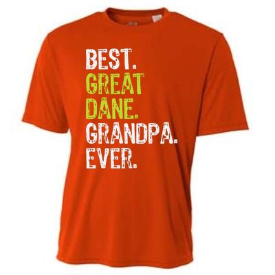 Best Great Dane Grandpa Ever Dog Lover Cooling Performance Crew T-Shirt