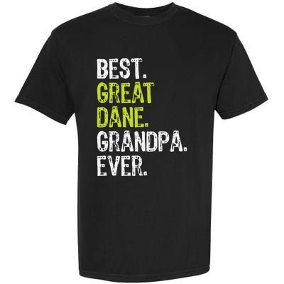 Best Great Dane Grandpa Ever Dog Lover Garment-Dyed Heavyweight T-Shirt