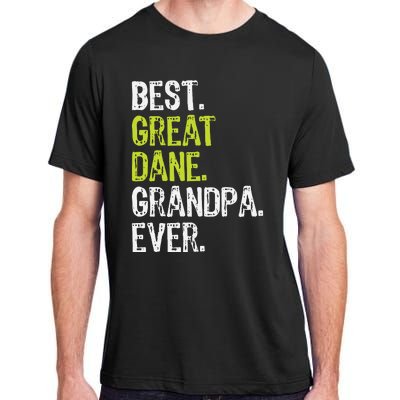 Best Great Dane Grandpa Ever Dog Lover Adult ChromaSoft Performance T-Shirt