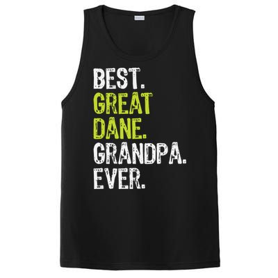 Best Great Dane Grandpa Ever Dog Lover PosiCharge Competitor Tank