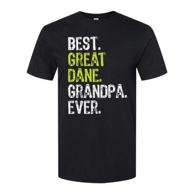 Best Great Dane Grandpa Ever Dog Lover Softstyle CVC T-Shirt