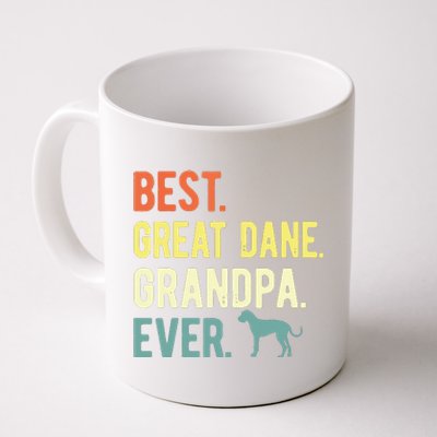 Best Great Dane Grandpa Ever Dog Lovers Fathers Day Coffee Mug