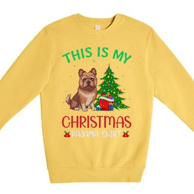 Brussels Griffon Dog Ugly Xmas This Is My Christmas Pajama Premium Crewneck Sweatshirt