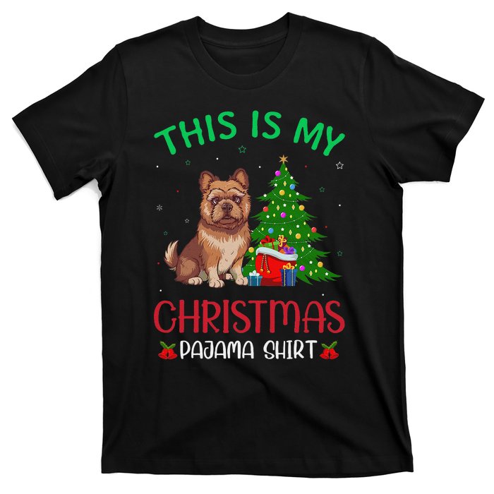 Brussels Griffon Dog Ugly Xmas This Is My Christmas Pajama T-Shirt