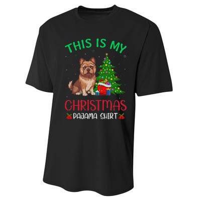 Brussels Griffon Dog Ugly Xmas This Is My Christmas Pajama Performance Sprint T-Shirt