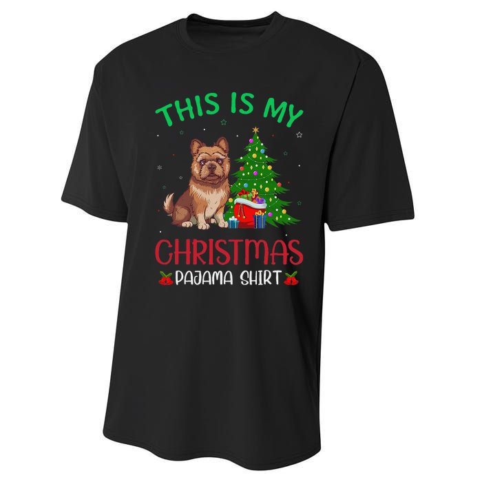 Brussels Griffon Dog Ugly Xmas This Is My Christmas Pajama Performance Sprint T-Shirt