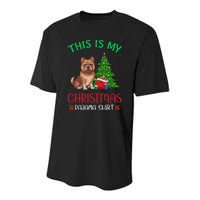 Brussels Griffon Dog Ugly Xmas This Is My Christmas Pajama Youth Performance Sprint T-Shirt