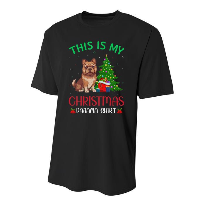 Brussels Griffon Dog Ugly Xmas This Is My Christmas Pajama Youth Performance Sprint T-Shirt