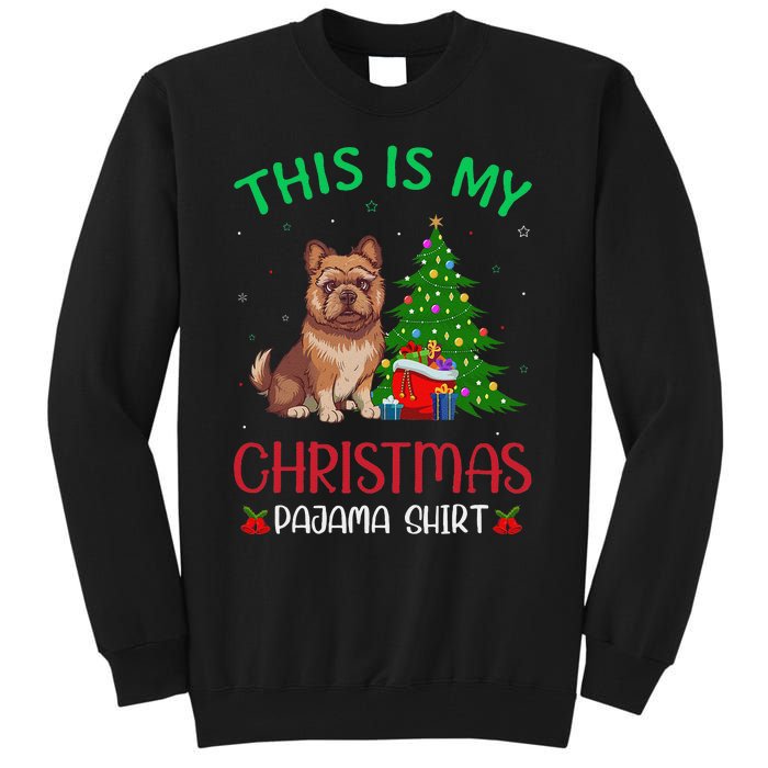 Brussels Griffon Dog Ugly Xmas This Is My Christmas Pajama Tall Sweatshirt