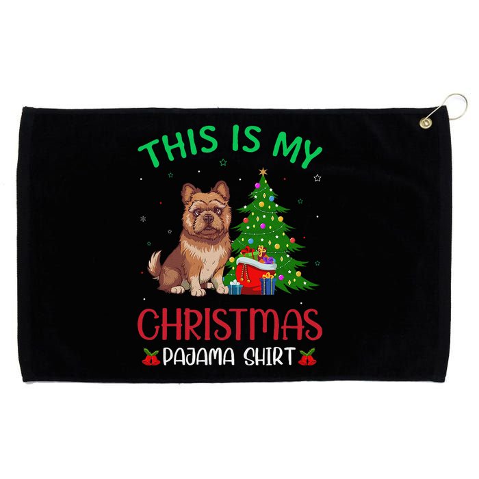 Brussels Griffon Dog Ugly Xmas This Is My Christmas Pajama Grommeted Golf Towel