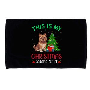 Brussels Griffon Dog Ugly Xmas This Is My Christmas Pajama Microfiber Hand Towel