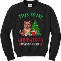 Brussels Griffon Dog Ugly Xmas This Is My Christmas Pajama Kids Sweatshirt