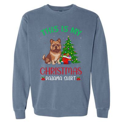 Brussels Griffon Dog Ugly Xmas This Is My Christmas Pajama Garment-Dyed Sweatshirt