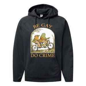 Be Gay Do Crime Frog and The Toad for LGBTQ Pride Performance Fleece Hoodie