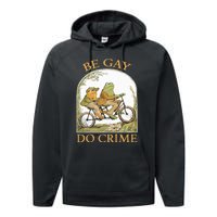 Be Gay Do Crime Frog and The Toad for LGBTQ Pride Performance Fleece Hoodie