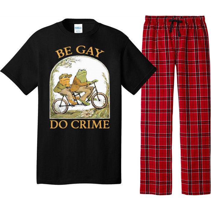 Be Gay Do Crime Frog and The Toad for LGBTQ Pride Pajama Set