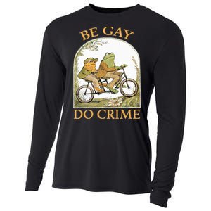 Be Gay Do Crime Frog and The Toad for LGBTQ Pride Cooling Performance Long Sleeve Crew