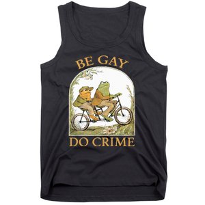 Be Gay Do Crime Frog and The Toad for LGBTQ Pride Tank Top