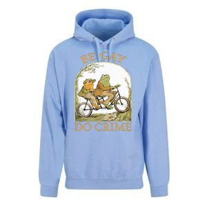 Be Gay Do Crime Frog and The Toad for LGBTQ Pride Unisex Surf Hoodie