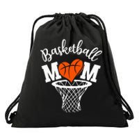 Basketball Game Day Vibes Mom Life Game Day Drawstring Bag